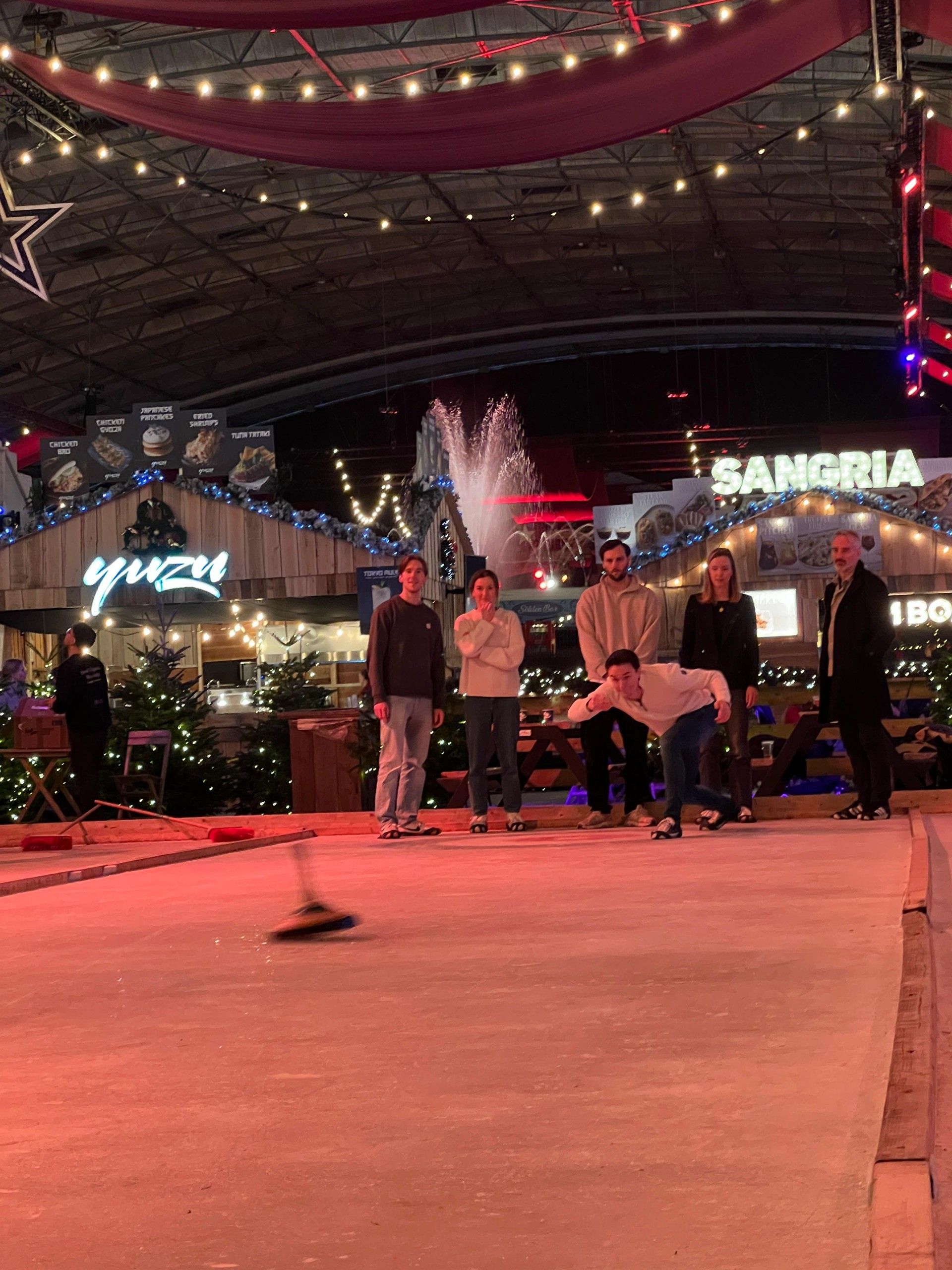 Curling team activity