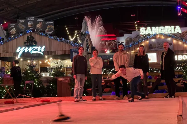 Curling team activity